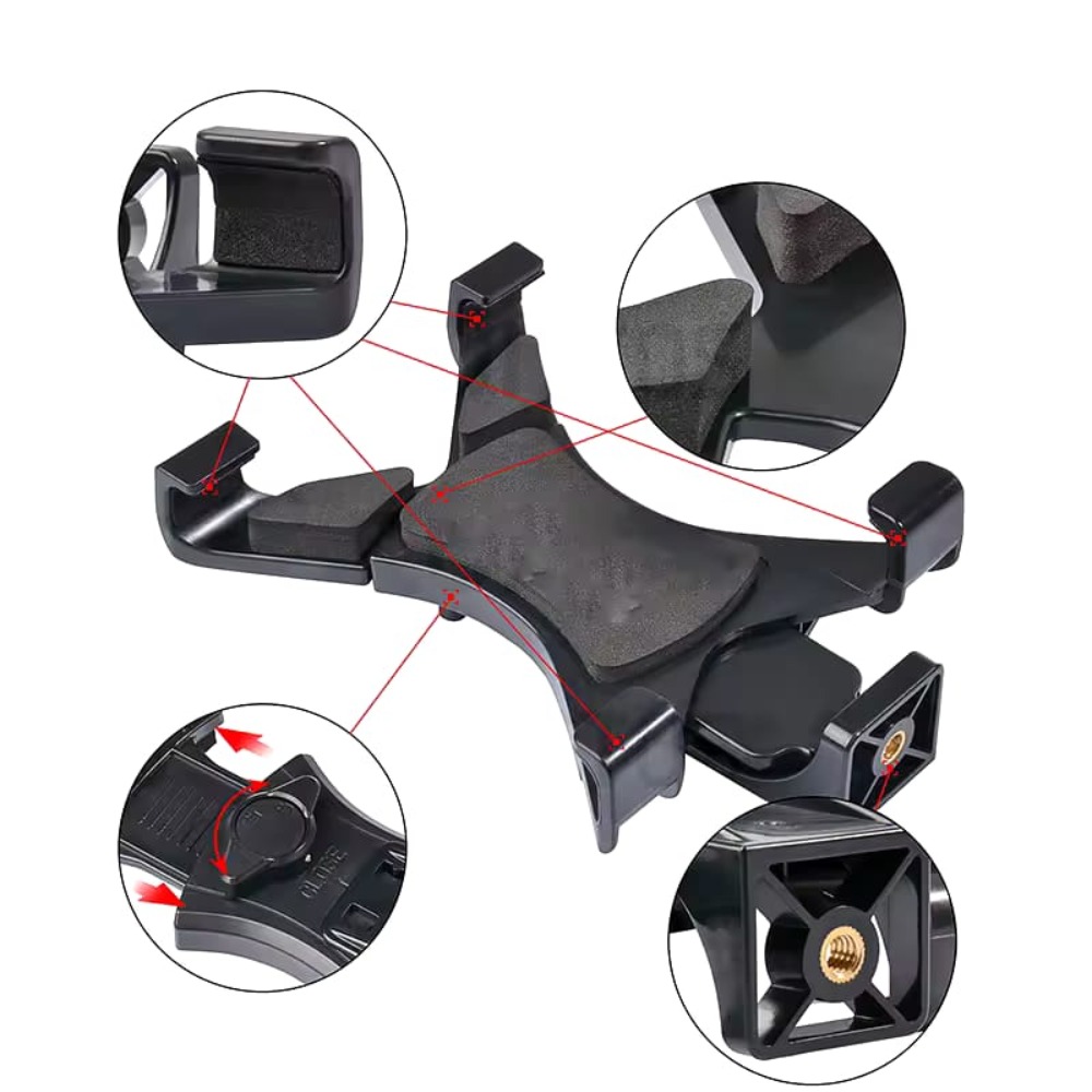 Miniatura 2 de Base Soporte Gancho Con Rosca Tripode